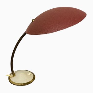 Lámpara de escritorio con cuello de cisne, años 50