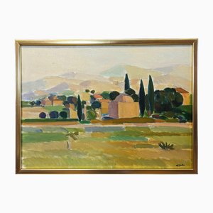 Charming Views, Oil Painting, Framed