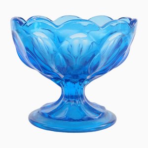 Azucarero con patas de Ząbkowice Glassworks, años 50