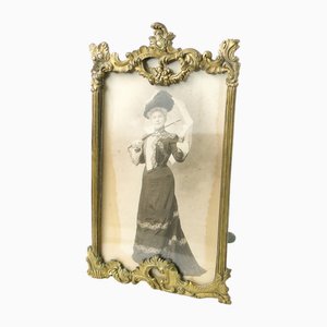 French Bronze Empire Frame, 1890s
