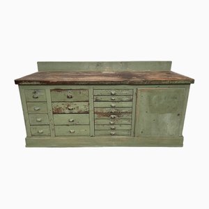 Vintage Worktable with Drawers, 1950s