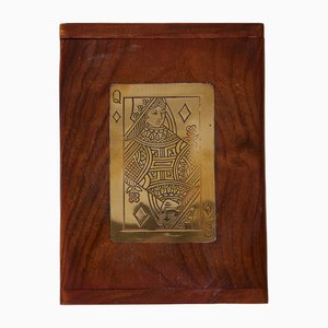 Wooden and Brass Game Box