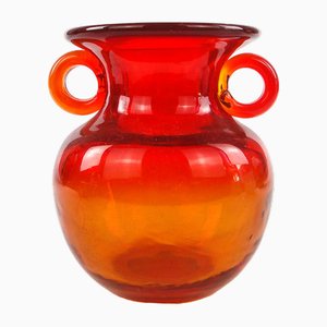 Vase par J. Słuczan-Orkusz pour Cracow Institute for Glassworks, Pologne, 1970s