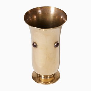Vintage Gold Brass Vase