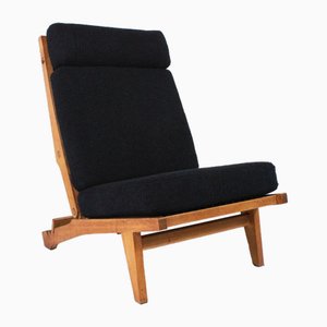 Oak AP71 Lounge Chair by Hans J Wegner for A P Stolen, Denmark, 1960s