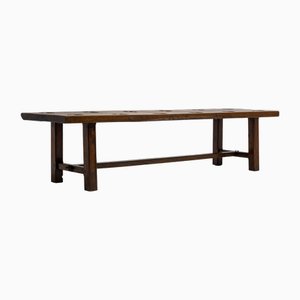 Large French Rustic Farmhouse Dining Table, Early 20th Century