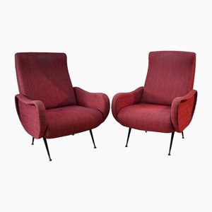 Armchairs in the style of Zanuso, 1960s, Set of 2
