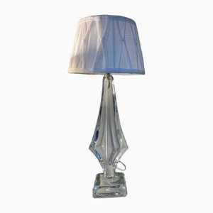 Crystal Table Lamp attributed to Jean Daum, France, 1960s