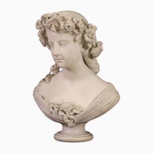 A. Bottinelli, Bust Sculpture, 1880, Marble
