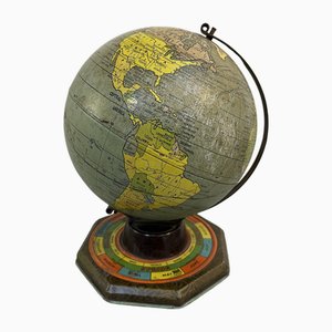 Tin Lithograph Zodiac Globe from J. Chein & Co, USA, 1930s