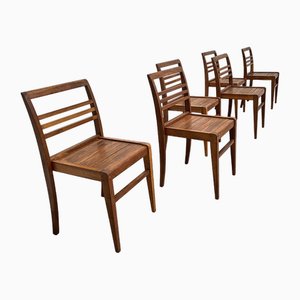 Chaises de Salle à Manger attribuées à René Gabriel, 1950s, Set de 6