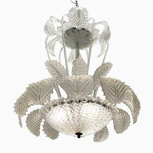 Large Murano Glass Chandelier by Barovier & Toso, 1940s