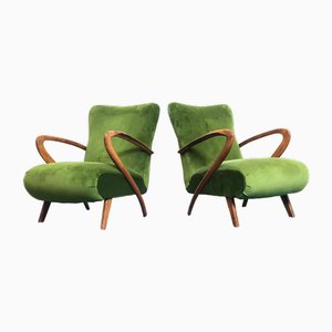 Fauteuils par Paolo Buffa, Italie, 1950s, Set de 2