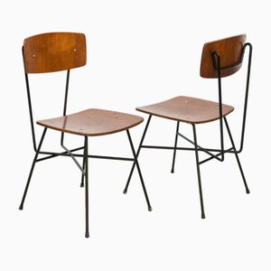 Set of Italian Dining Chairs by Carlo Ratti, 1960s