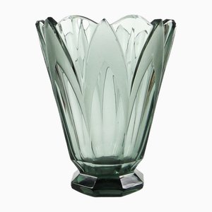 Art Deco Vase von Moser, 1930er