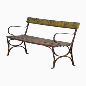 Riveted Iron Park Bench, 1920s