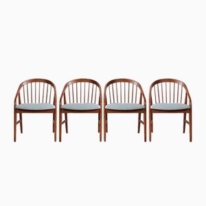 Mid-Century Scandinavian Dining Chairs, 1950s, Set of 4