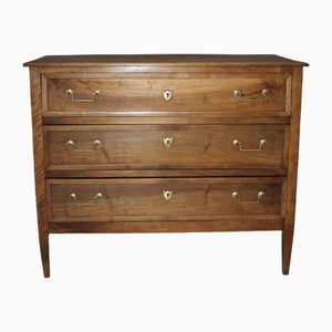 Louis XVI Chest of 3 Drawers in Walnut