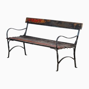 Banc de Jardin Vintage en Fer, 1930s