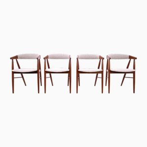 Danish Teak Dining Chairs by Ejner Larsen & Aksel Bender Madsen, 1960s, Set of 4