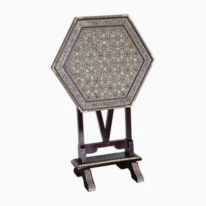 Table d'Appoint Hexagonale Inclinable, 1890s