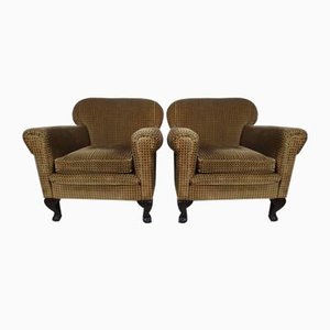 Vintage English Armchairs, Set of 2