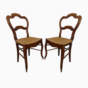 Chaises Mlah Vintage Rustiques, Set de 4