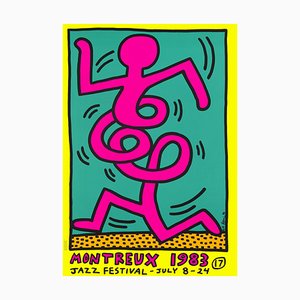 Keith Haring, Montreux Festival de Jazz, 1983, Litografia