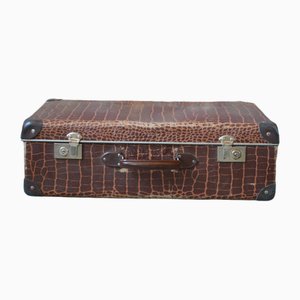 Vintage Brown Suitcase, 1950s