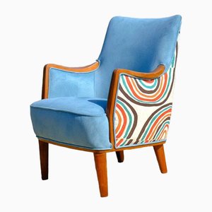 Fauteuil Mid-Century en Noyer, 1950s