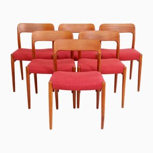 Dining Chairs attributed to Niels Otto (N. O.) Møller for J.L. Møllers, 1960s, Set of 6