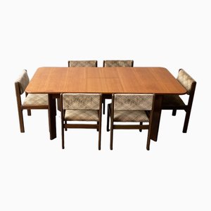 Tavolo da pranzo Mid-Century con sedie di G-Plan, anni '60, set di 7