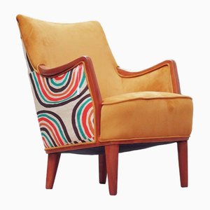 Beigefarbener Mid-Century Sessel, 1950er