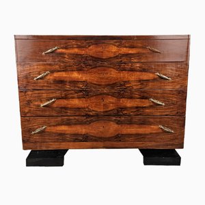 Art Deco Chest of Drawers in Briarwood, 1940s
