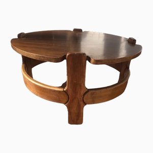 Table Console Ronde Antique en Bois, Espagne