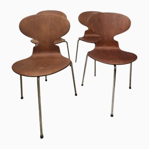 Chaises Modèle 3100 par Arne Jacobsen pour Fritz Hansen, 1960s, Set de 4