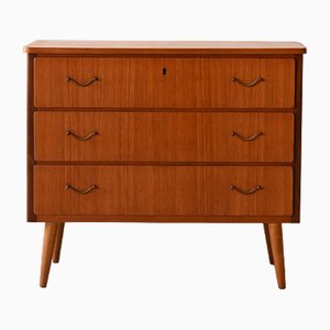 Chest of Drawers with Metal Handles, 1960s