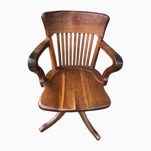 Amerikanischer Brauner Vintage Stuhl