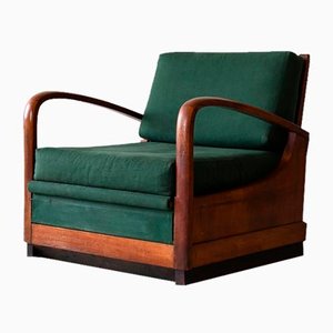 Art Deco Lounge Chair Daybed, 1940s