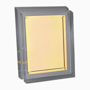 Acrylic and Gilt Metal Picture Frame from Acyde, 1970s