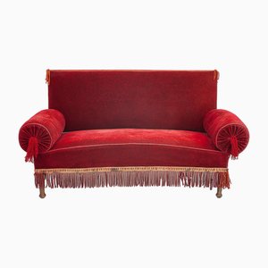 Canapé Vintage Rouge Alsacien