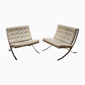 Barcelona Armchairs by Ludwig Mies Van Der Rohe for Knoll Inc. / Knoll International, Set of 2