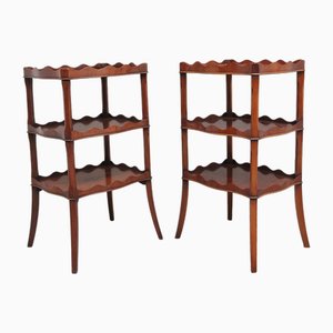 Yew Wood Occasional Tables, 1960, Set of 2