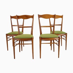 Dining Chairs attributed to Drevotvar, Former Czechoslovakia, 1970s, Set of 4