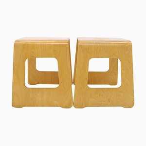 Set of Wooden Stools by Lisa Norinder for Ikea, Sweden, 1990s