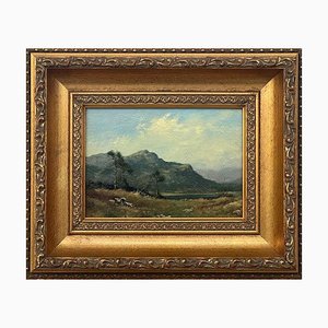 James Wright, Mountain in Lake District, 1980, Oil on Canvas, Framed