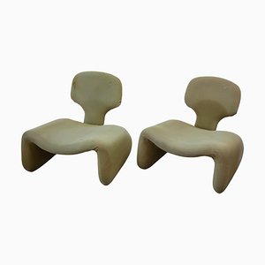 Djinn Chairs attributed to Olivier Mourgue for Airborne, 1960s, Set of 2