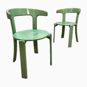 Vintage Bull Horn Dining Chairs & Tables by Bruno Rey, 1970s, Set of 11