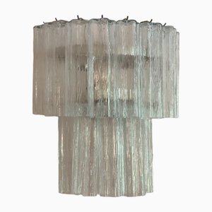 Lampada da parete piccola in vetro di Murano trasparente