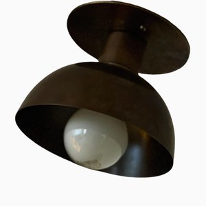 Lampada da soffitto Spotlight Dot con paralume in ottone